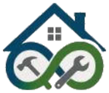 House outline with hammer and wrench icons representing home repair services